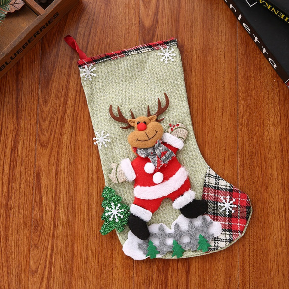 Новогодний носок Олень