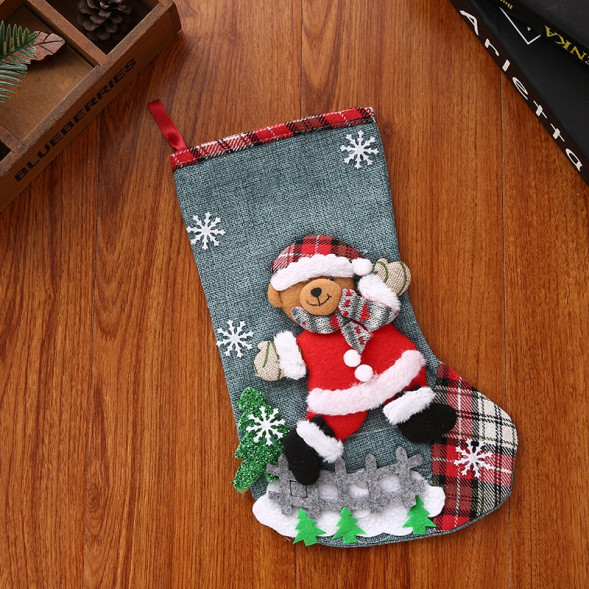 Новогодний носок Медведь