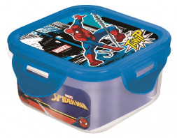 Контейнер пластиковый (квадратный, 290 мл). Человек-паук Улицы